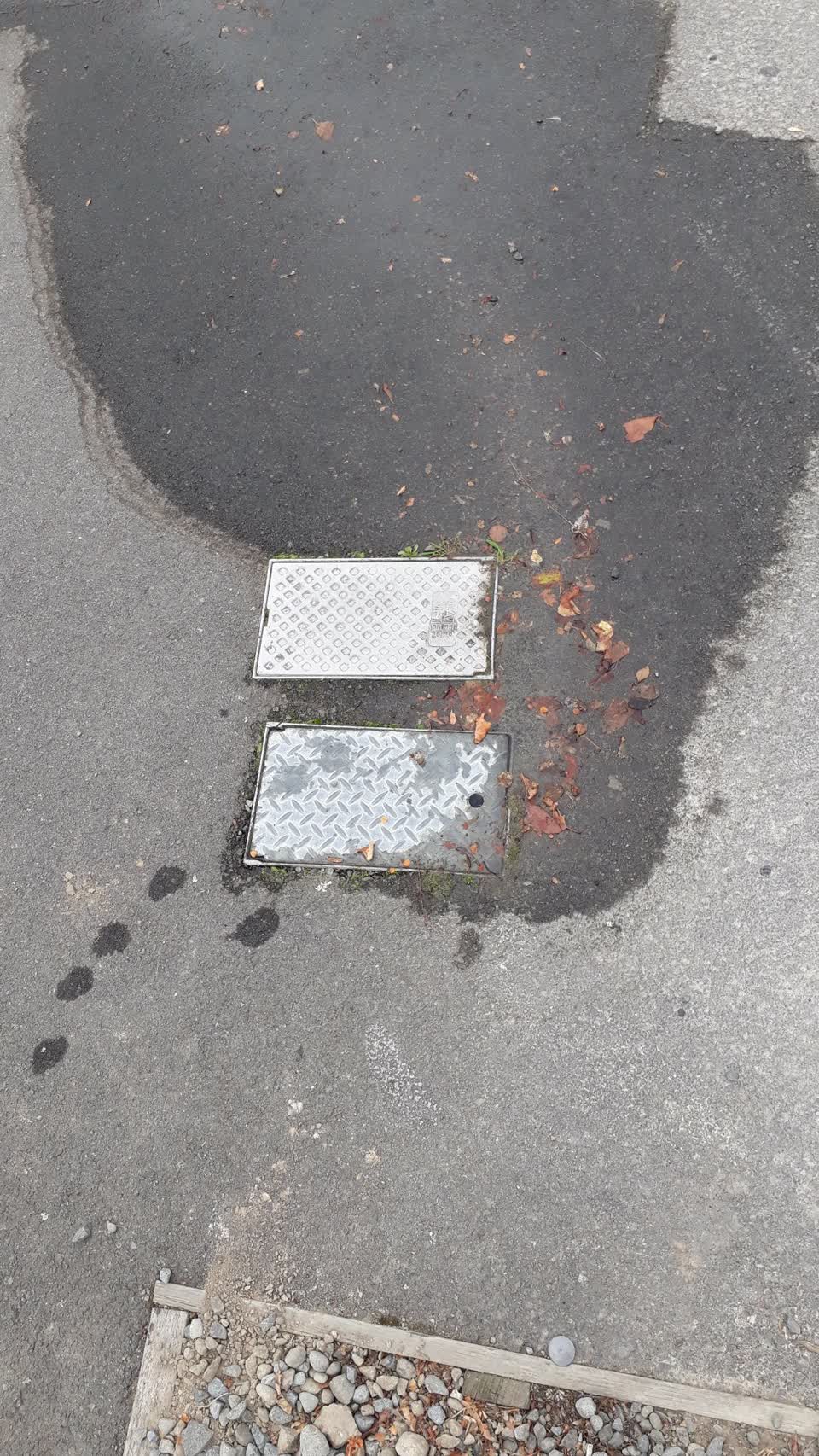The photograph attached to this water leak report