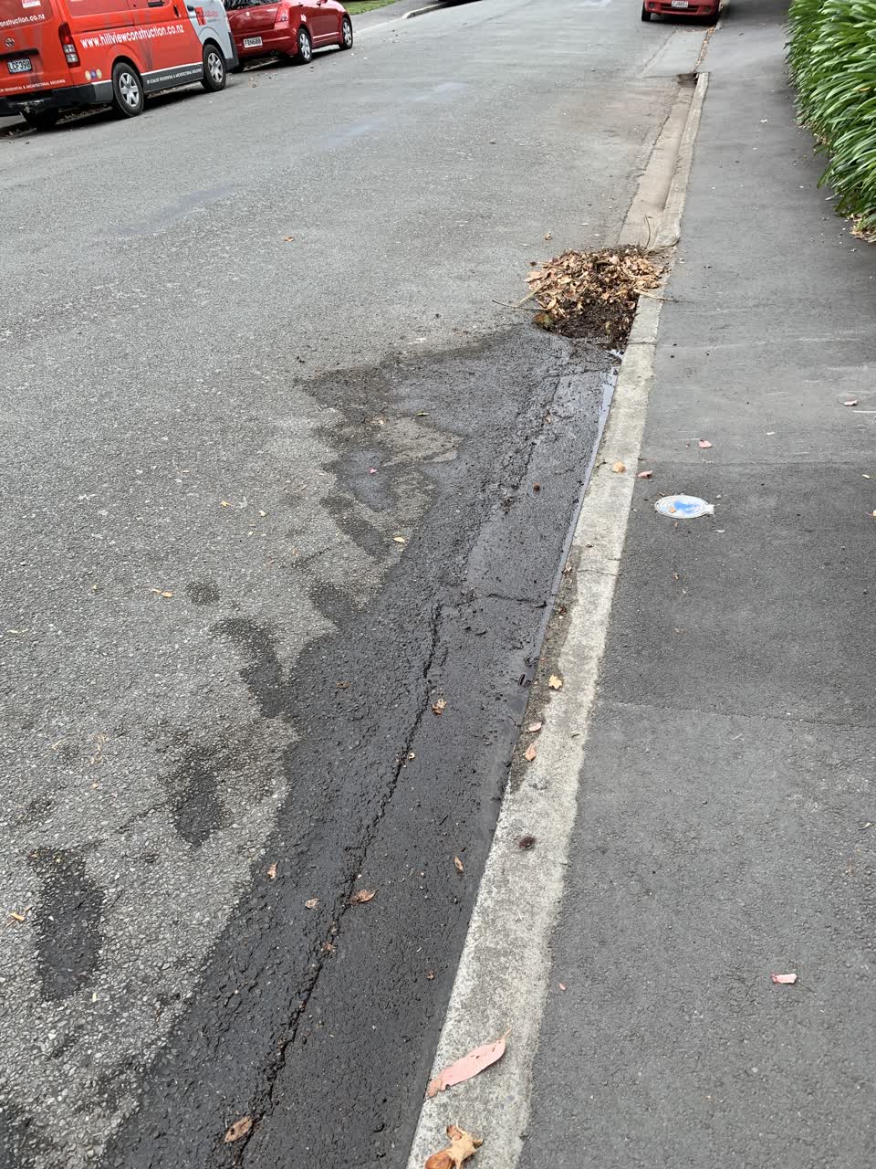 The photograph attached to this wastewater/stormwater report