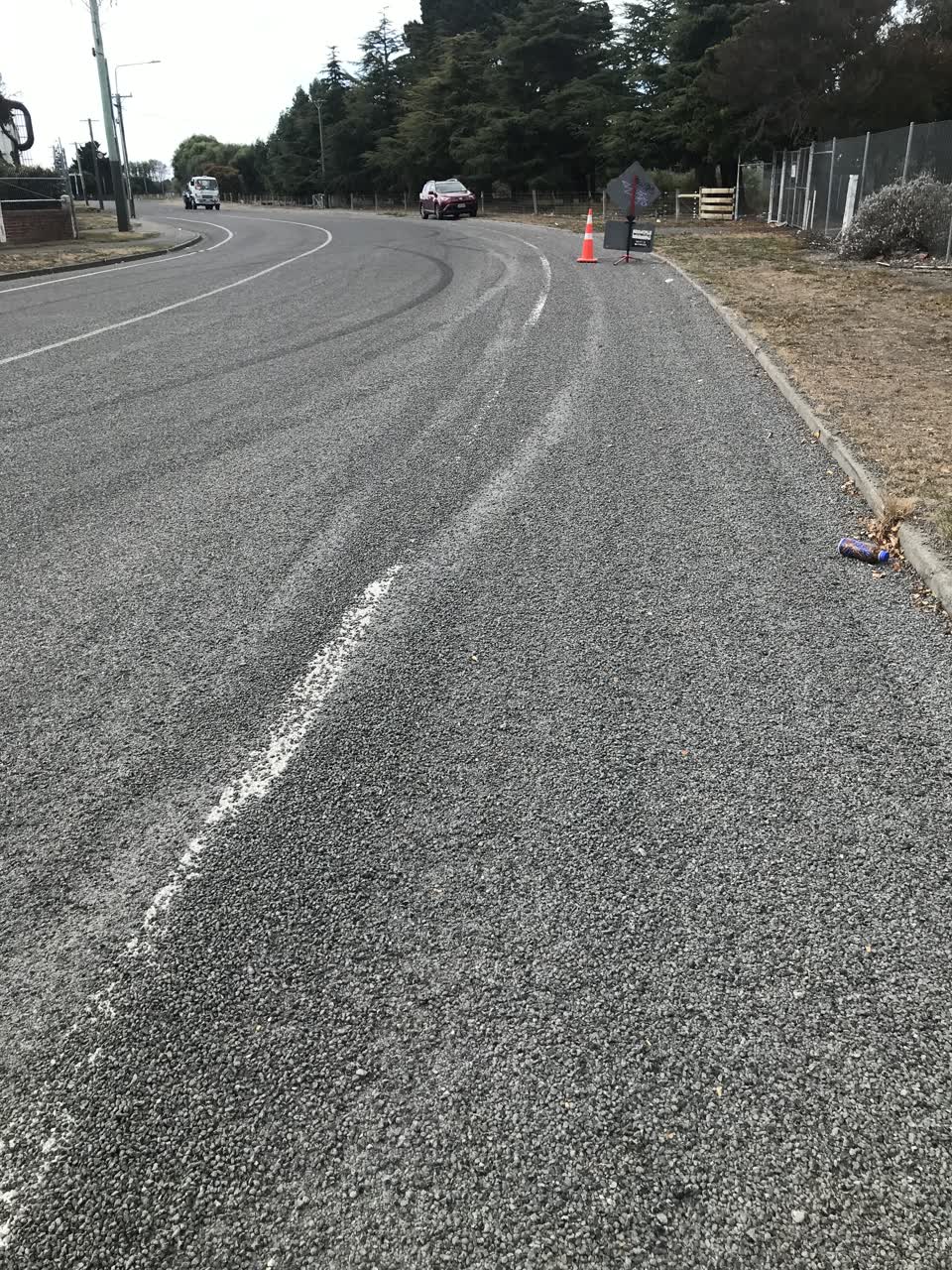 The photograph attached to this roading/streets report