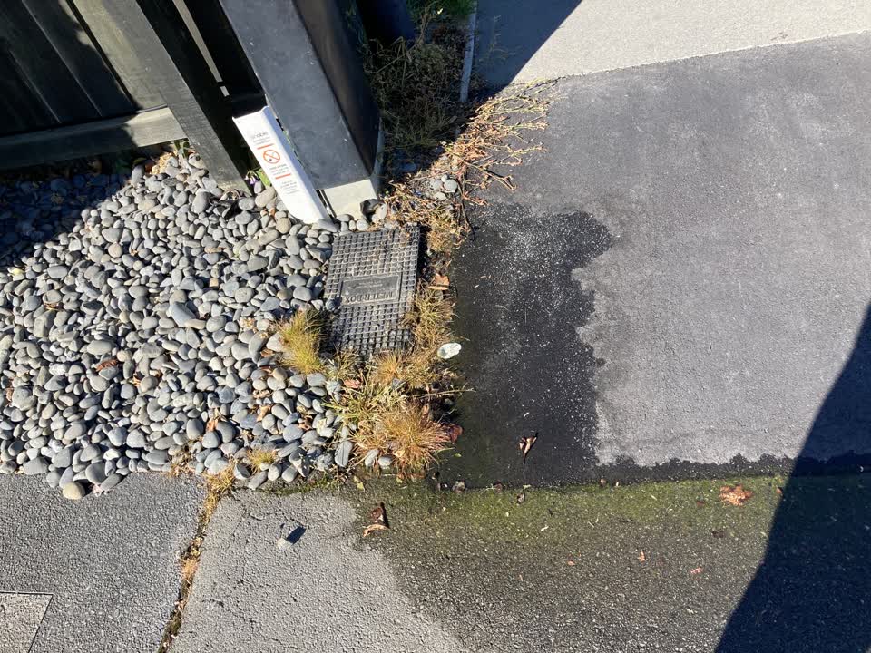 The photograph attached to this water leak report