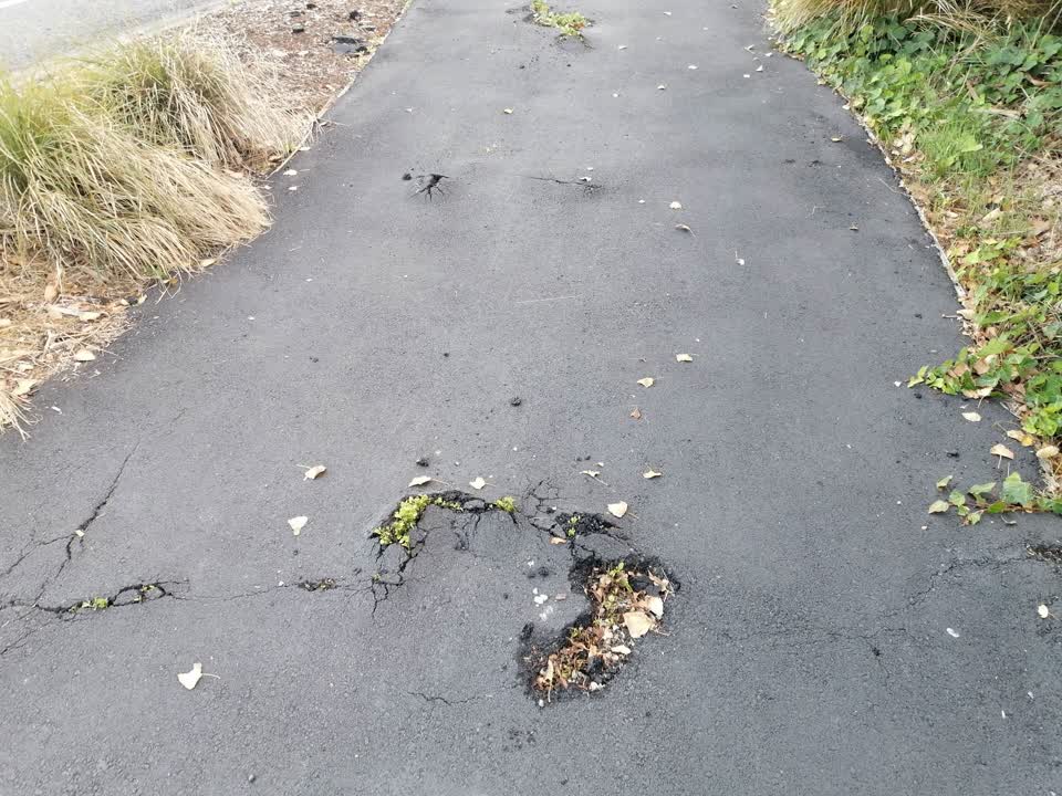 The photograph attached to this roading/streets report