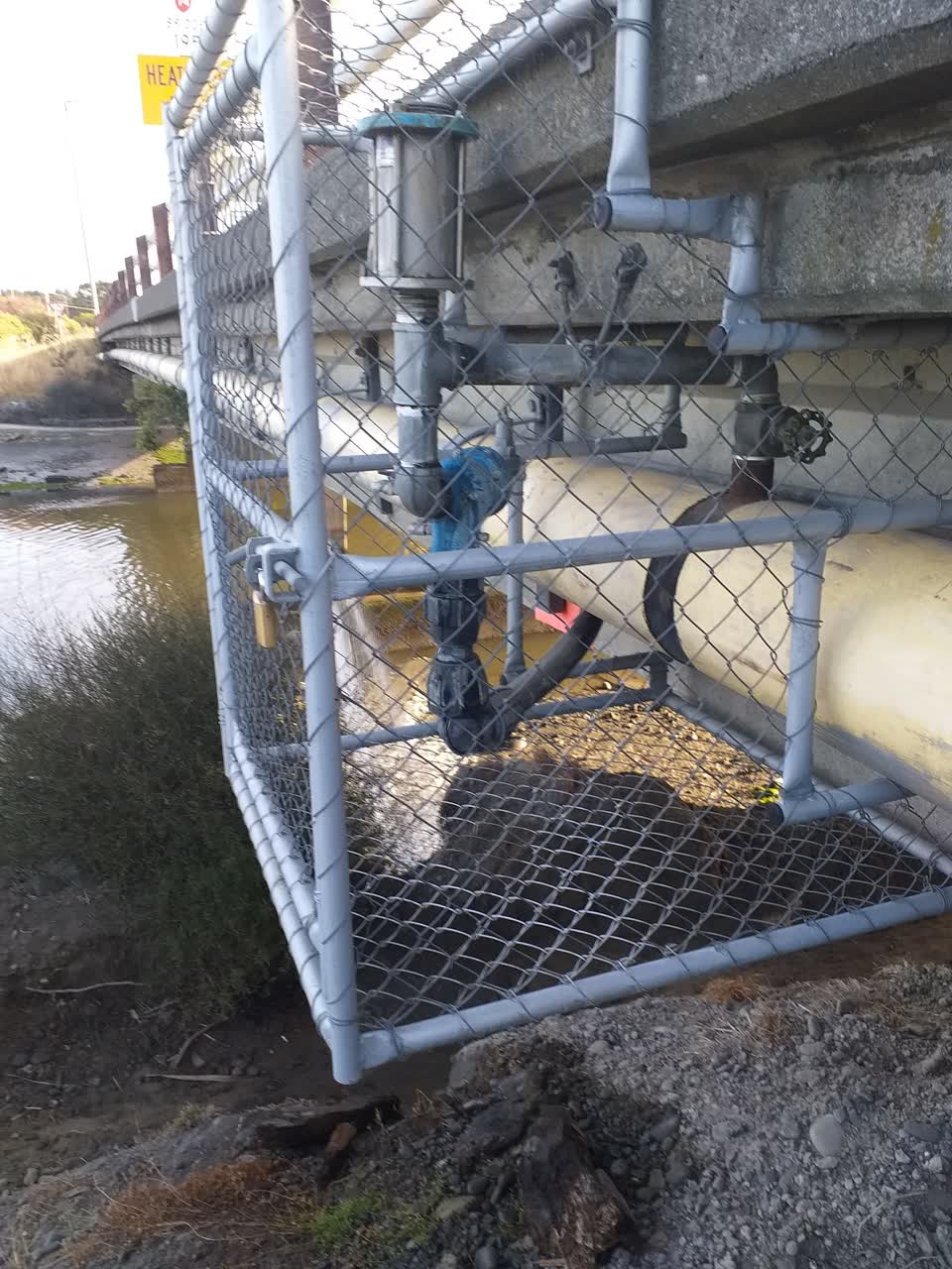 The photograph attached to this water leak report