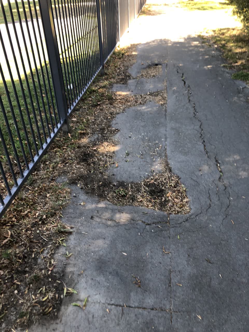 The photograph attached to this roading/streets report