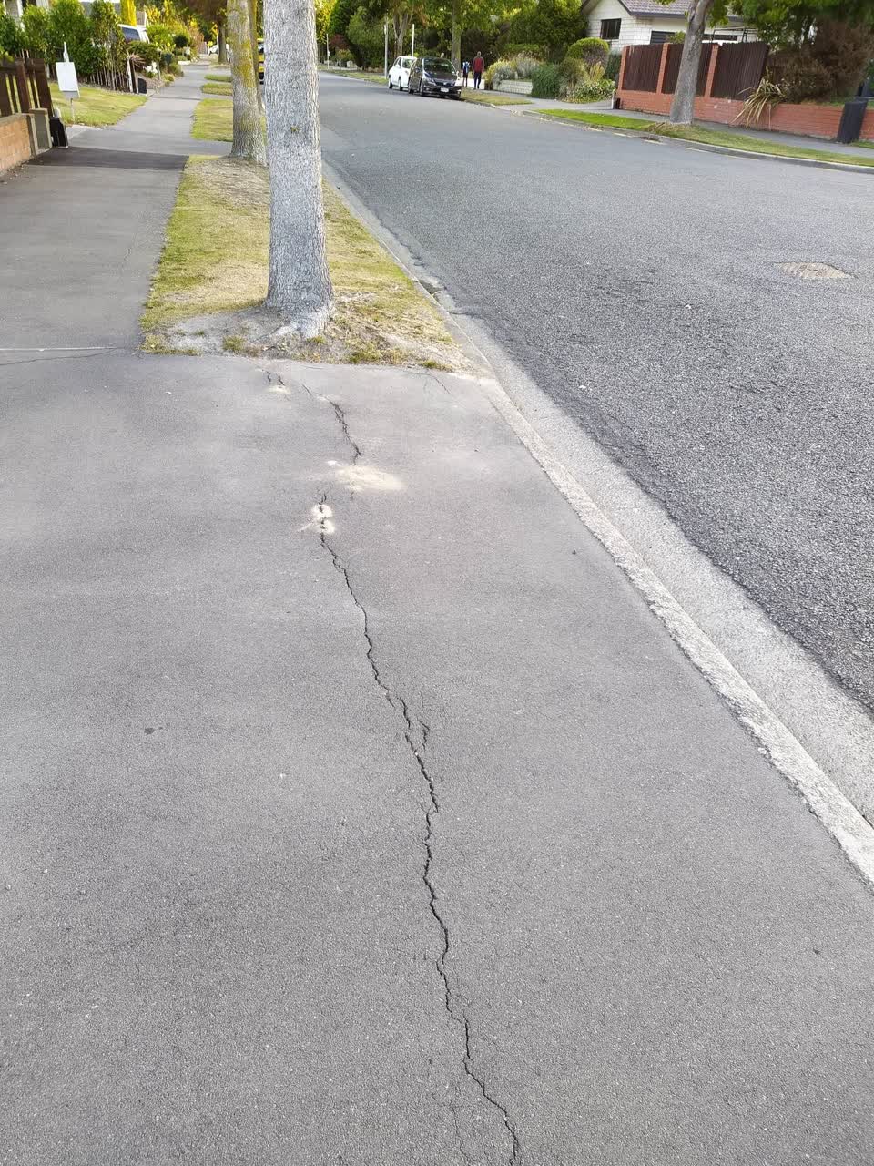 The photograph attached to this roading/streets report