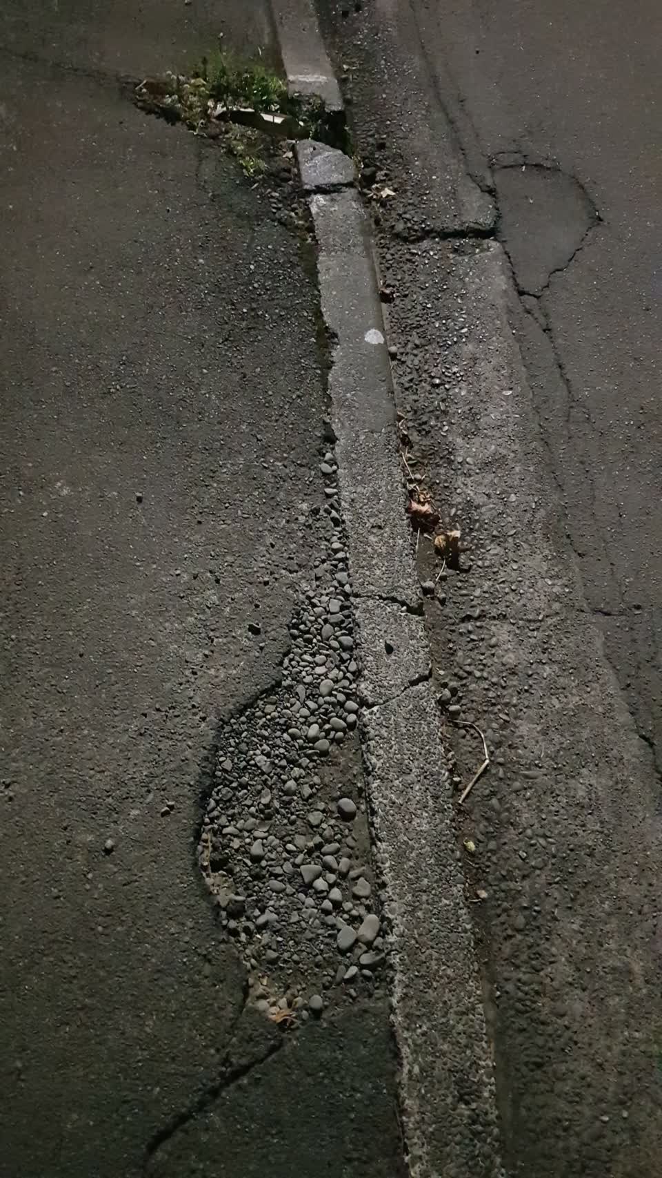 The photograph attached to this roading/streets report