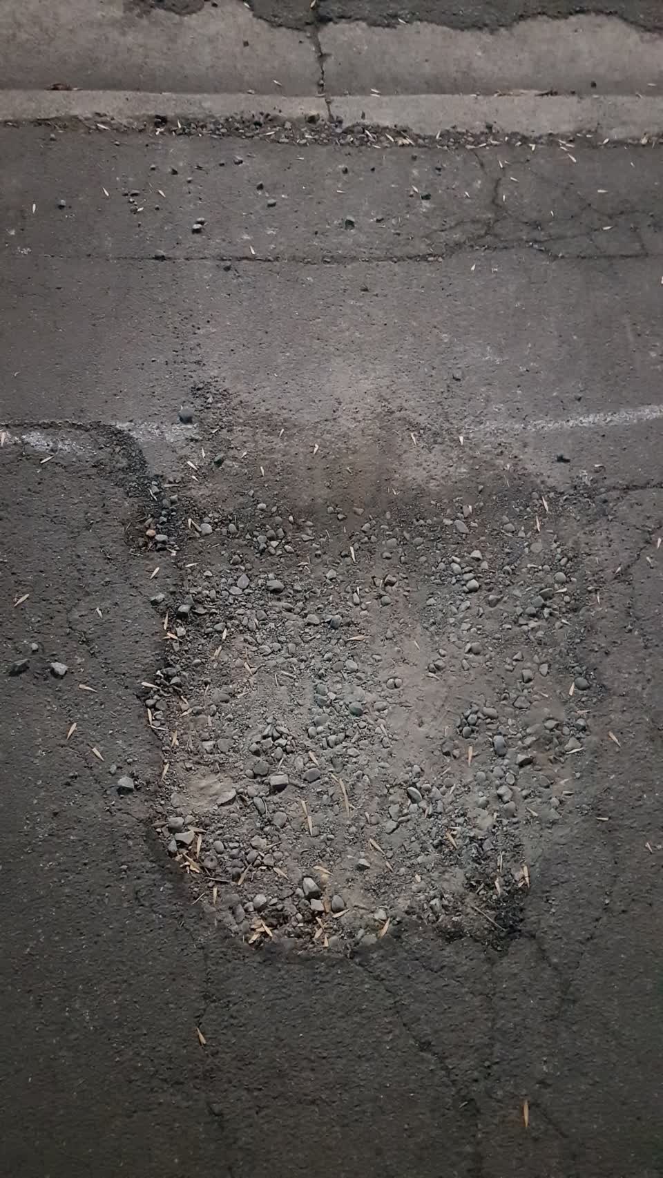 The photograph attached to this roading/streets report