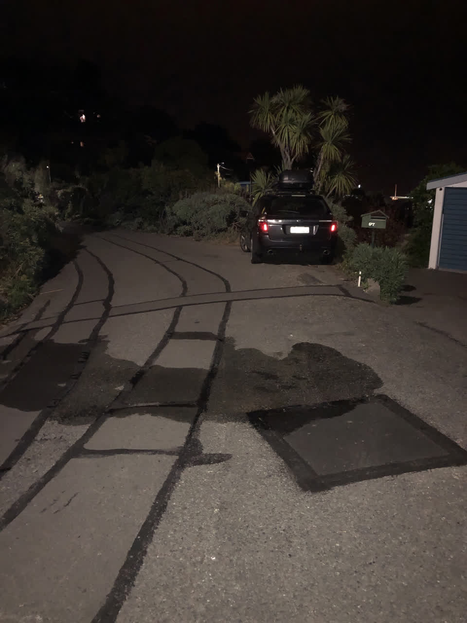 The photograph attached to this water leak report