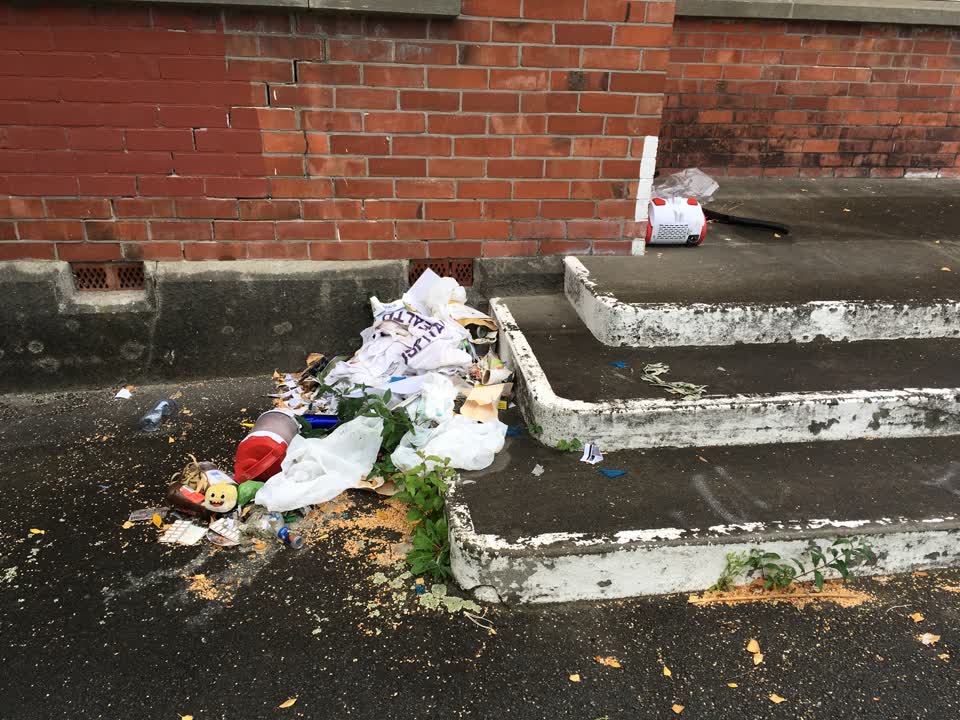 The photograph attached to this rubbish/recycling report