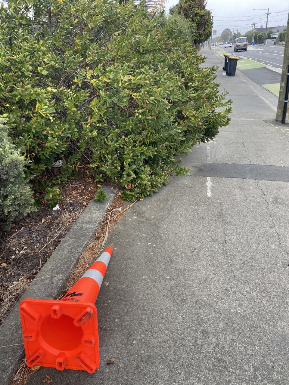 The photograph attached to this roading/streets report