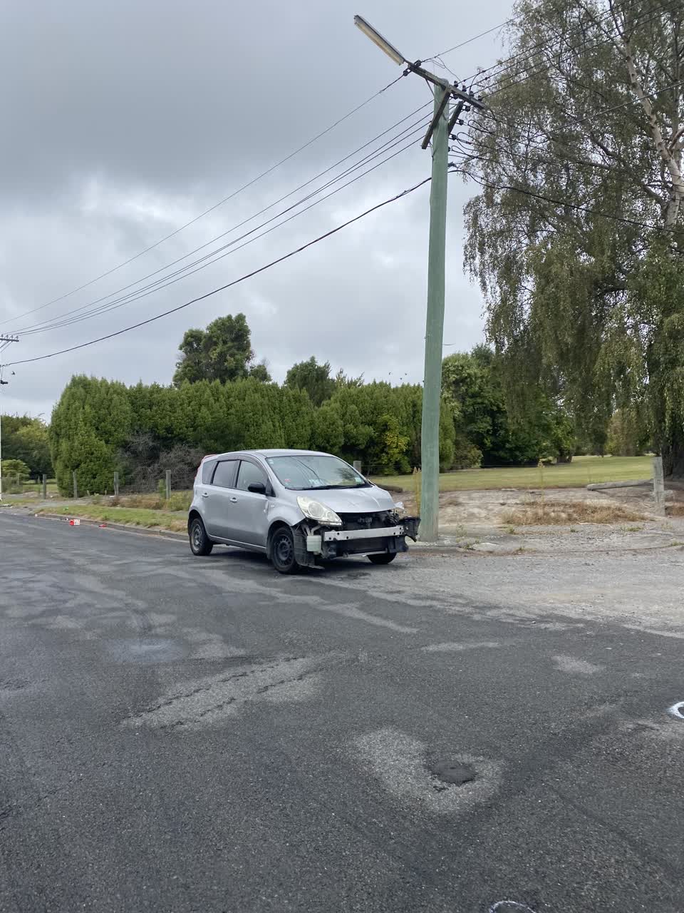 The photograph attached to this roading/streets report