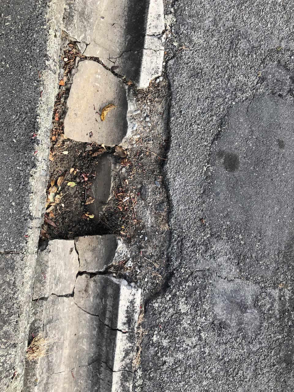 The photograph attached to this roading/streets report