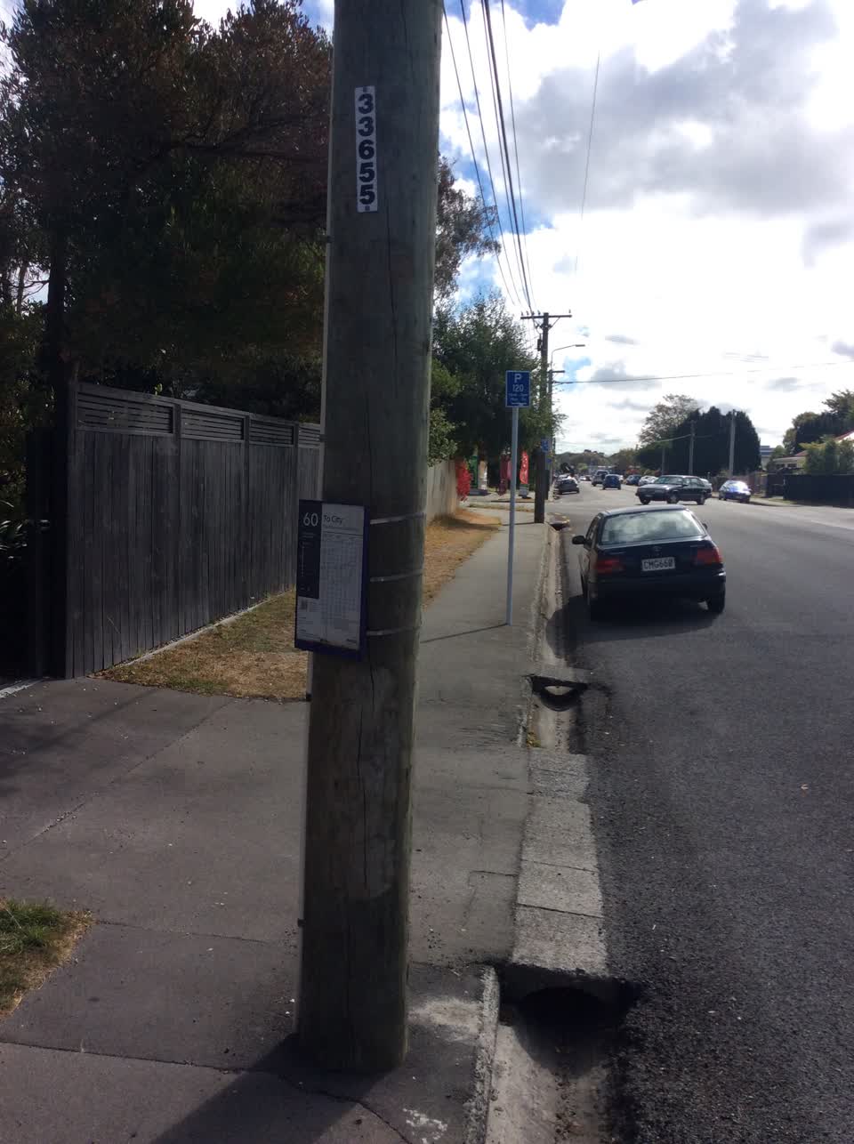 The photograph attached to this roading/streets report