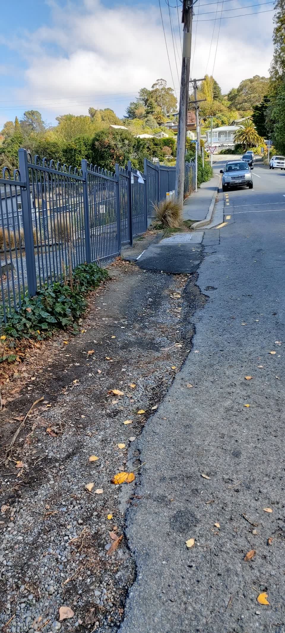 The photograph attached to this roading/streets report
