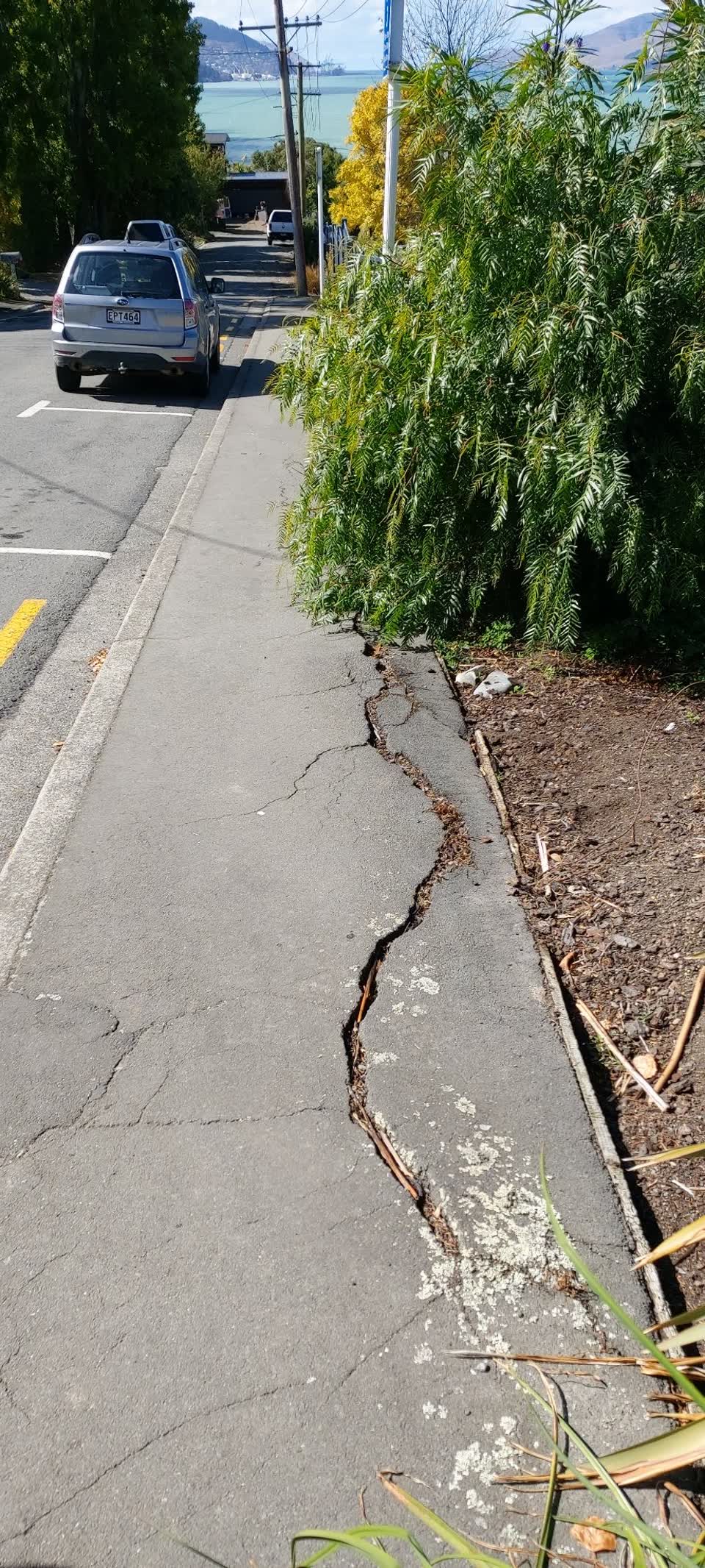 The photograph attached to this roading/streets report