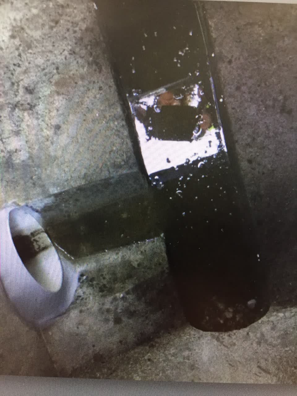 The photograph attached to this wastewater/stormwater report