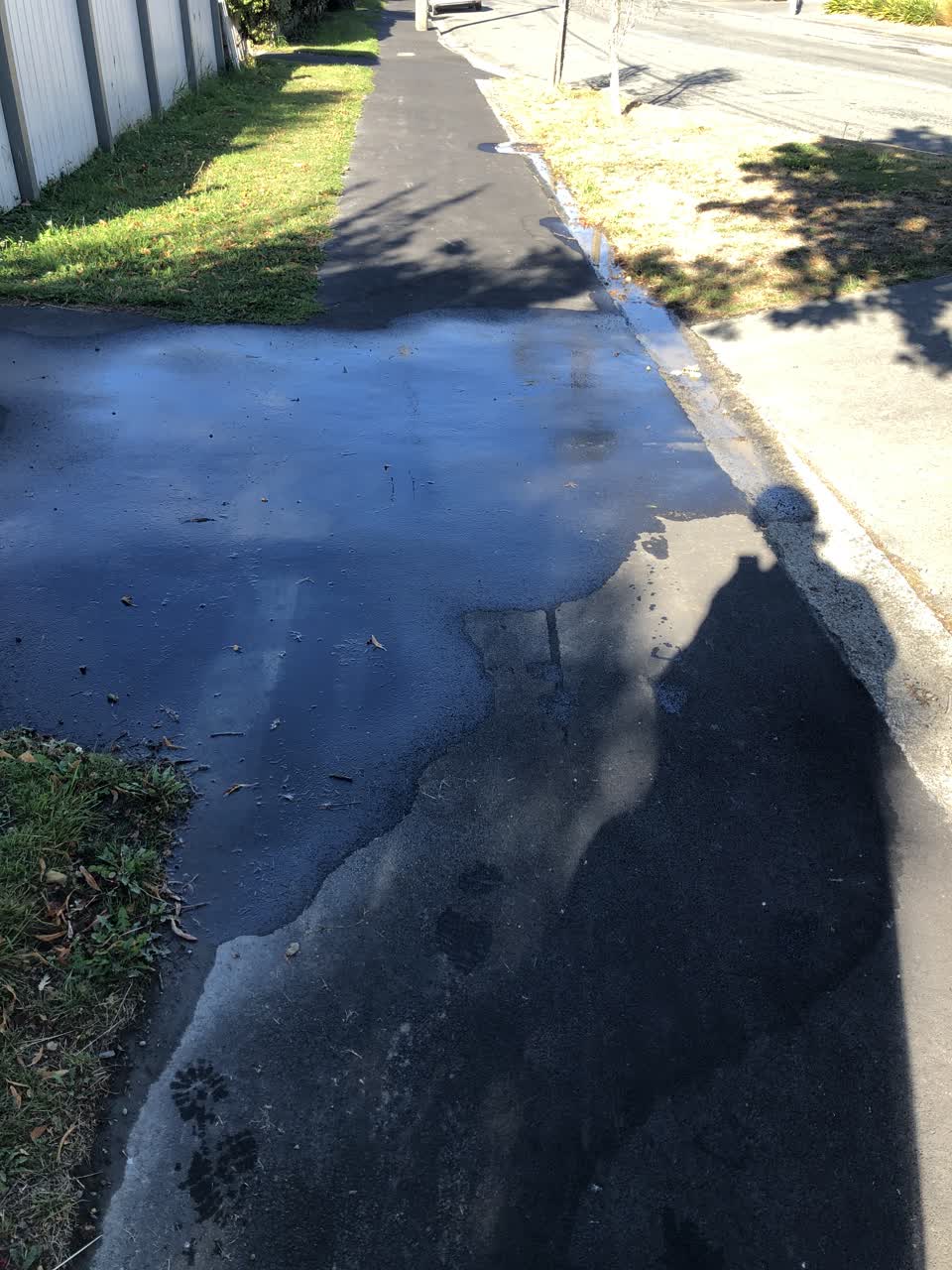 The photograph attached to this water leak report