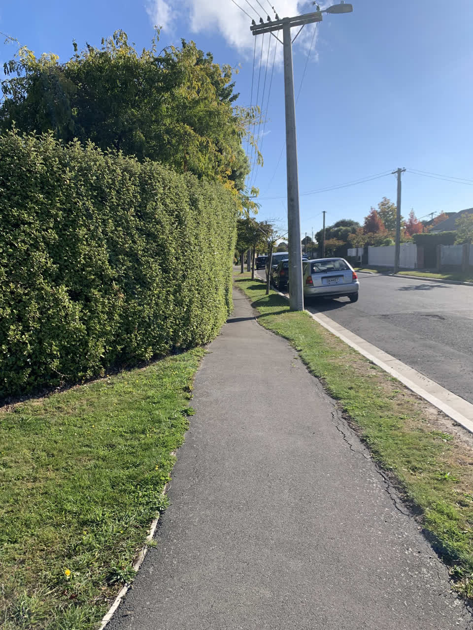 The photograph attached to this roading/streets report