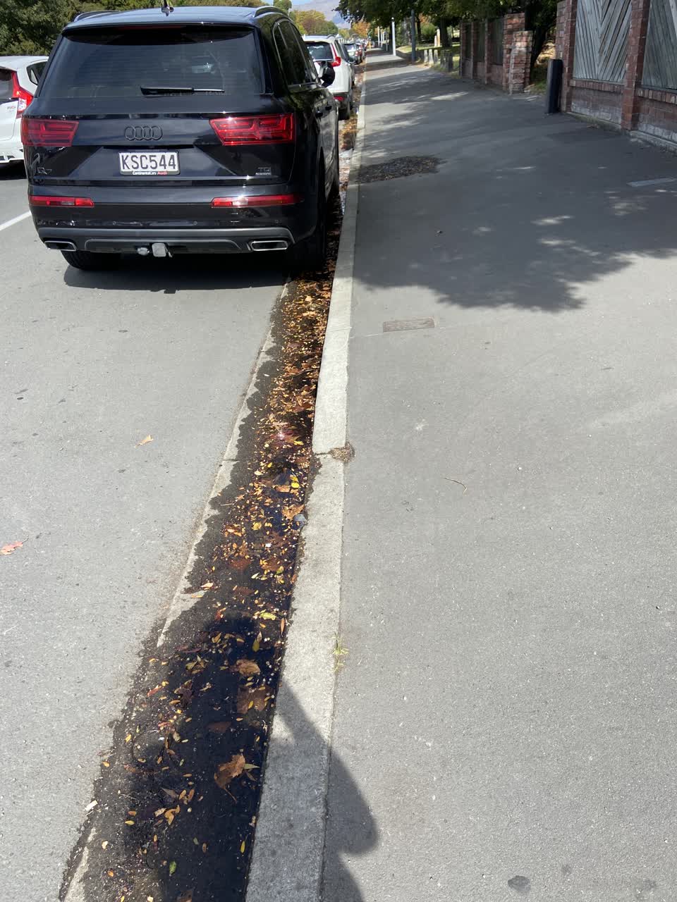 The photograph attached to this water leak report