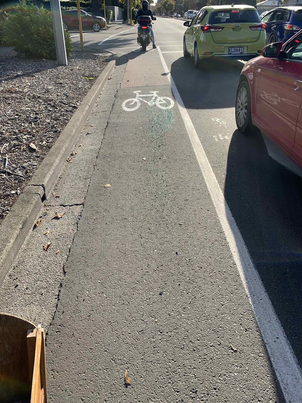 The photograph attached to this roading/streets report