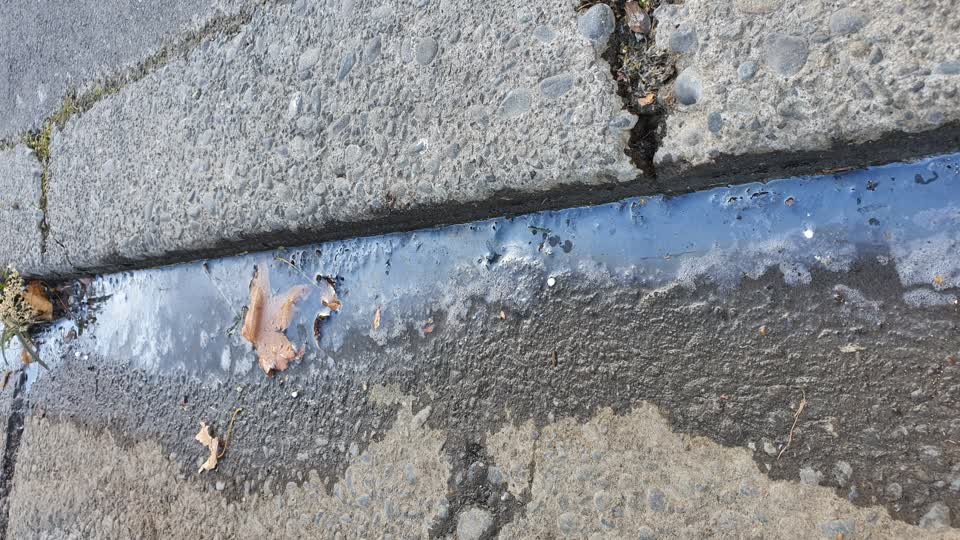 The photograph attached to this sewer - leak / blockage report