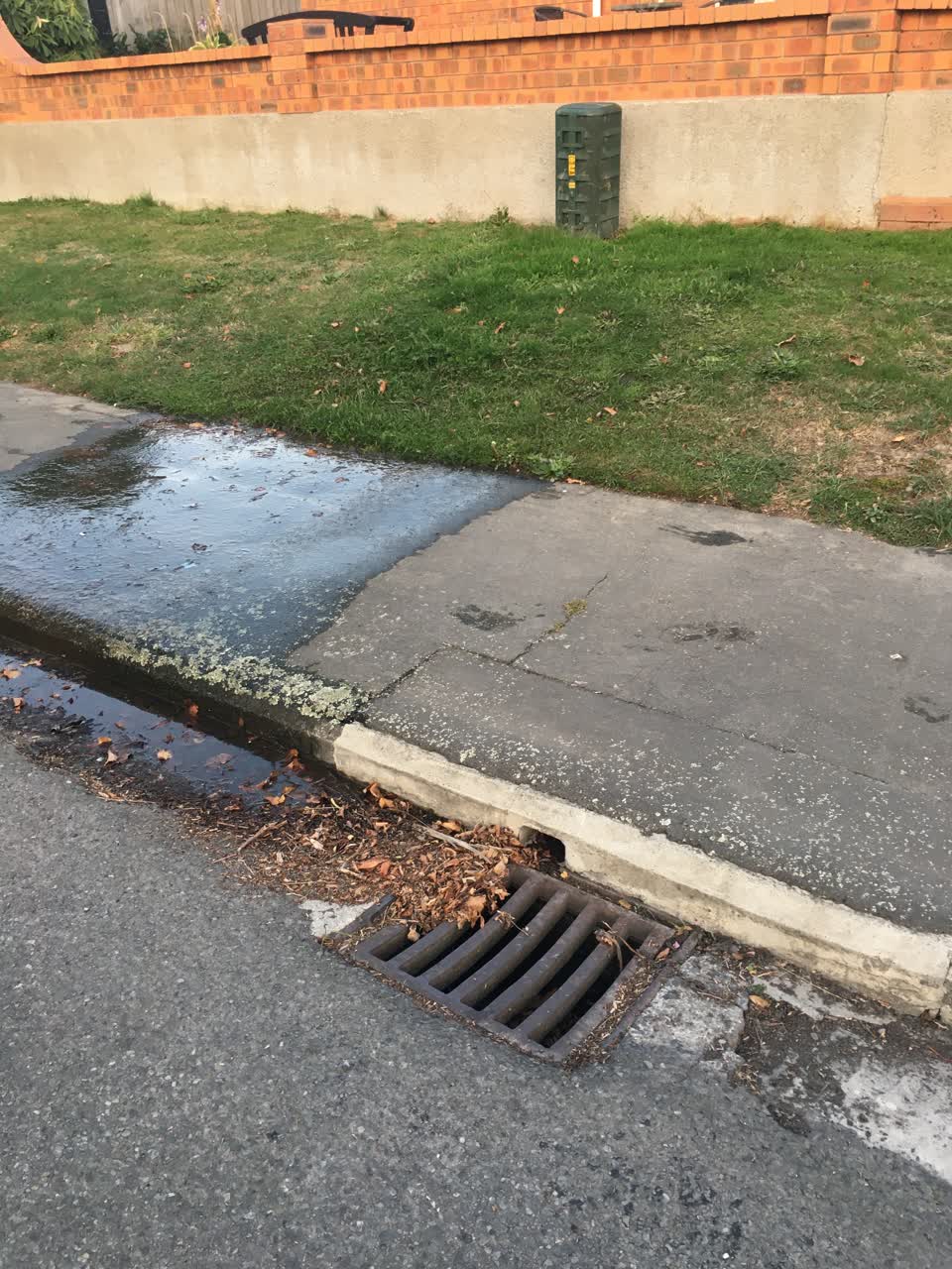 The photograph attached to this water leak report