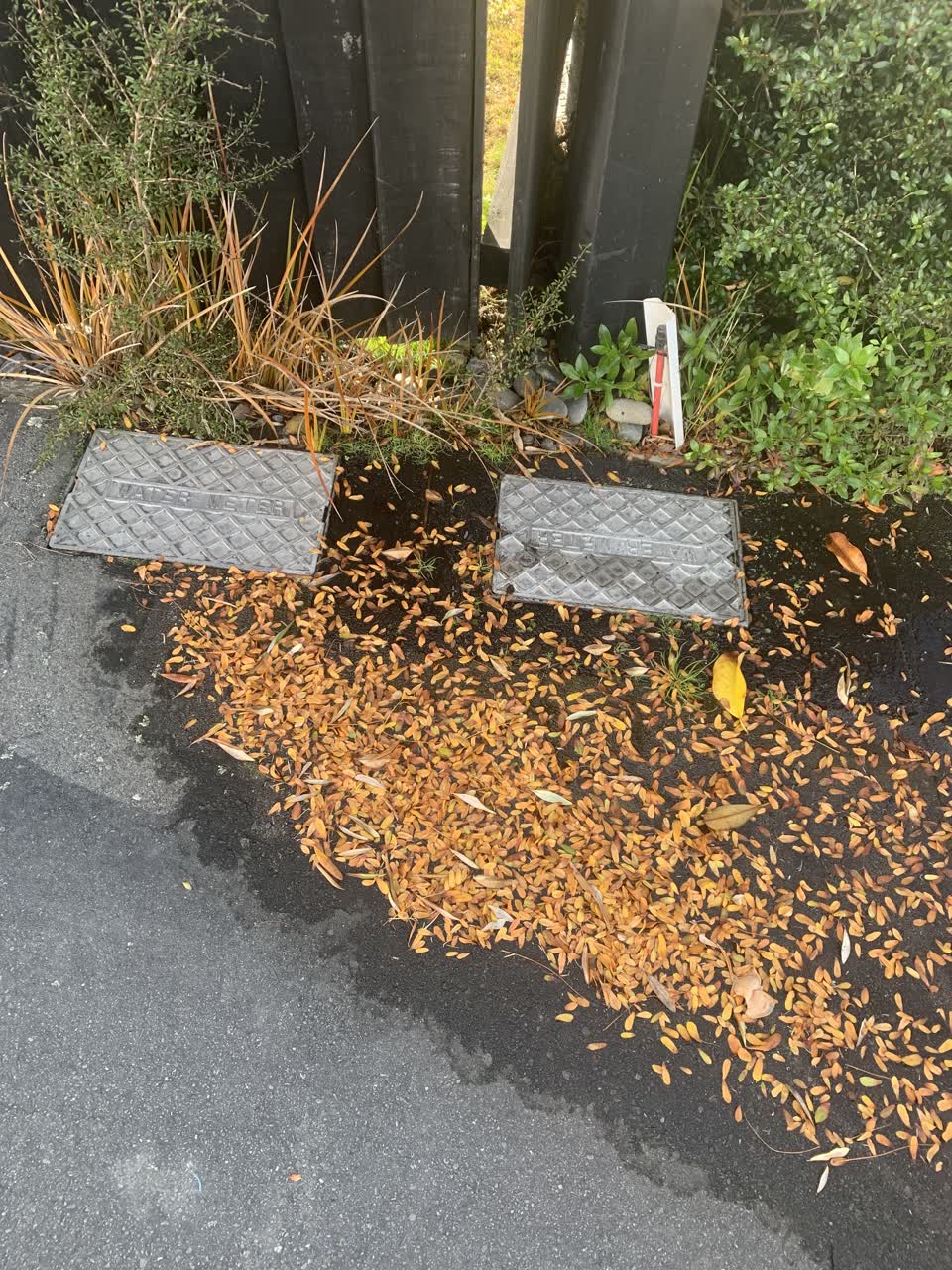 The photograph attached to this water leak report