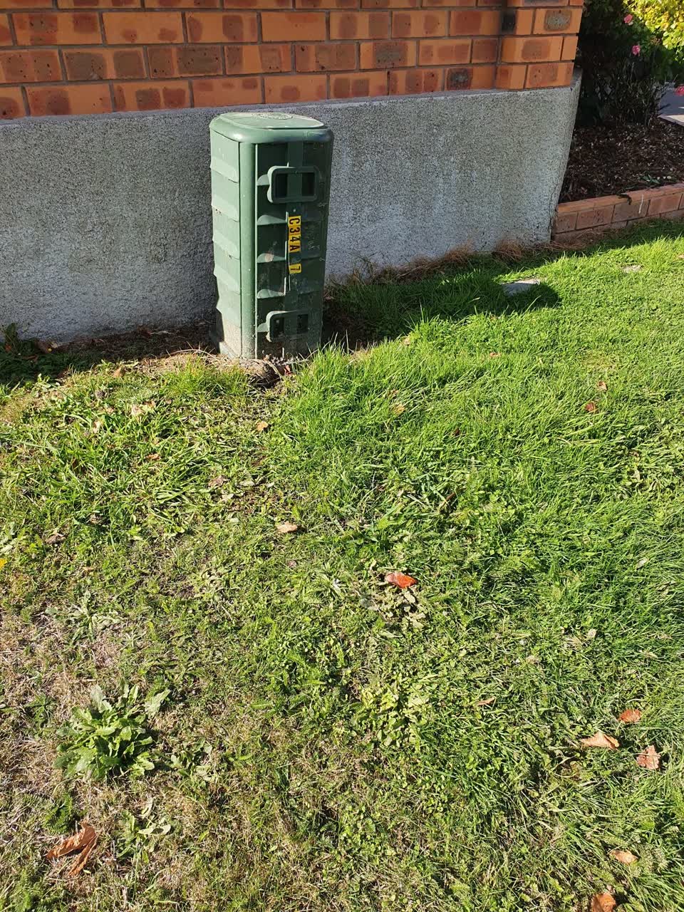The photograph attached to this water leak report