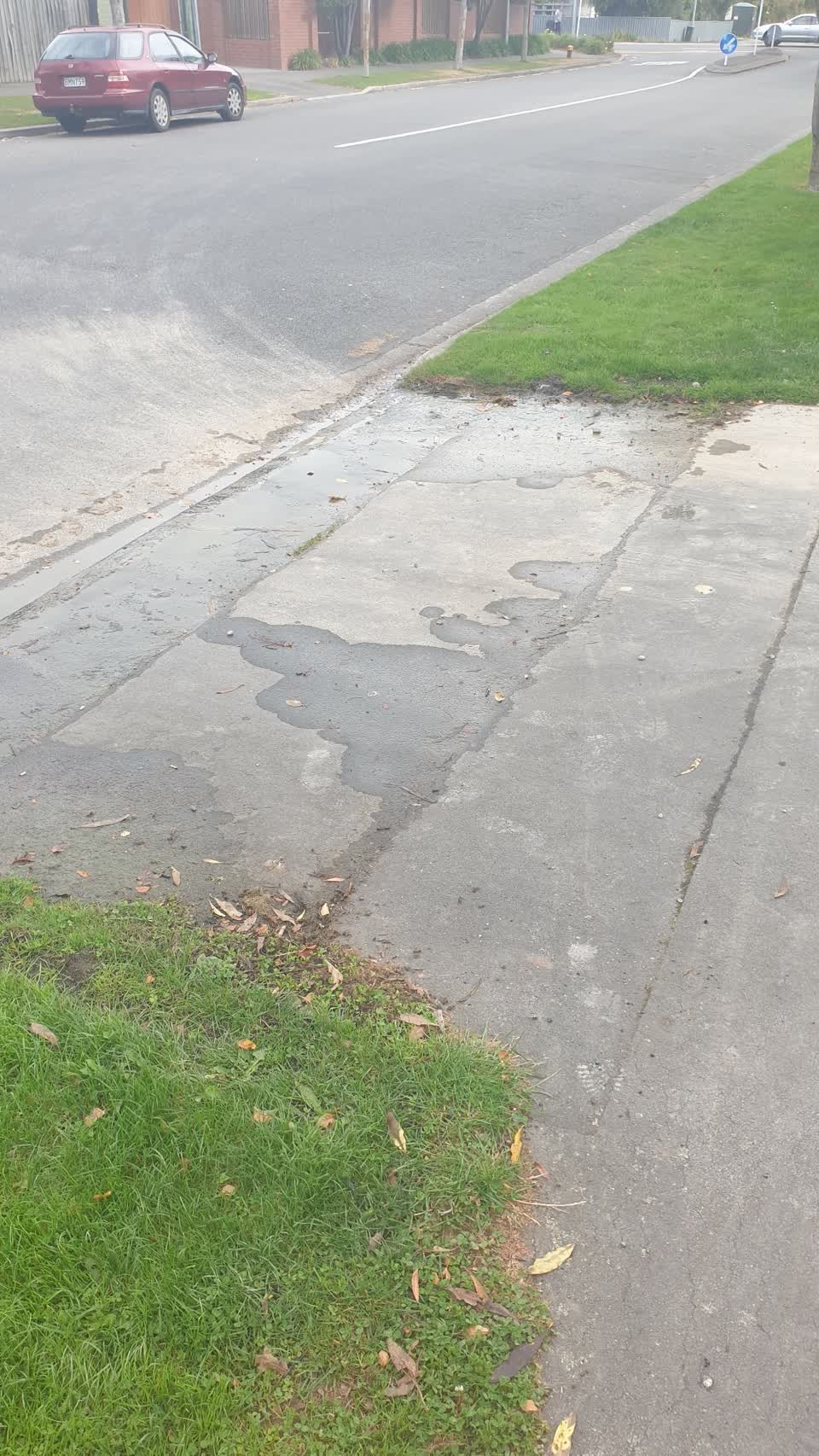The photograph attached to this roading/streets report