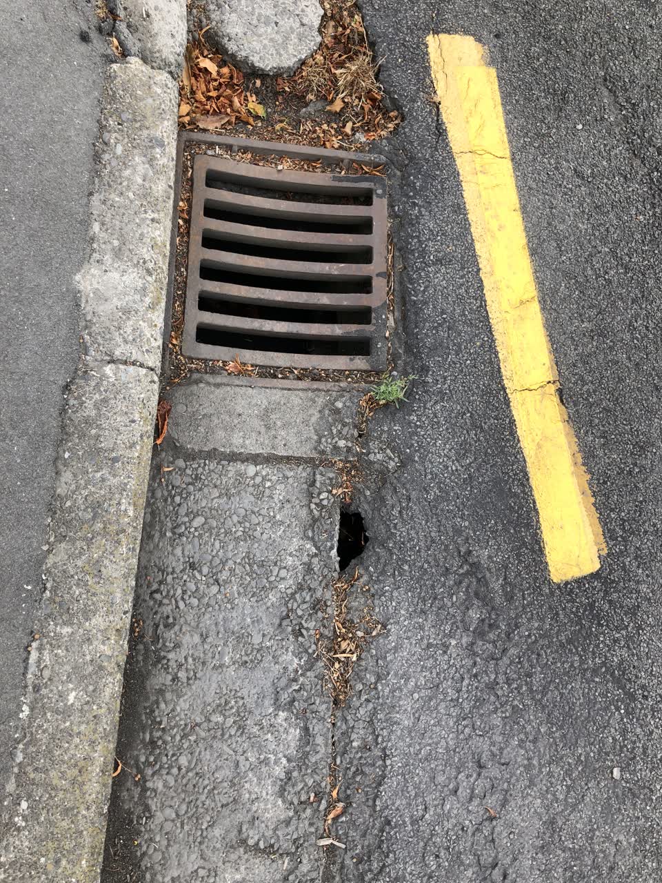 The photograph attached to this roading/streets report