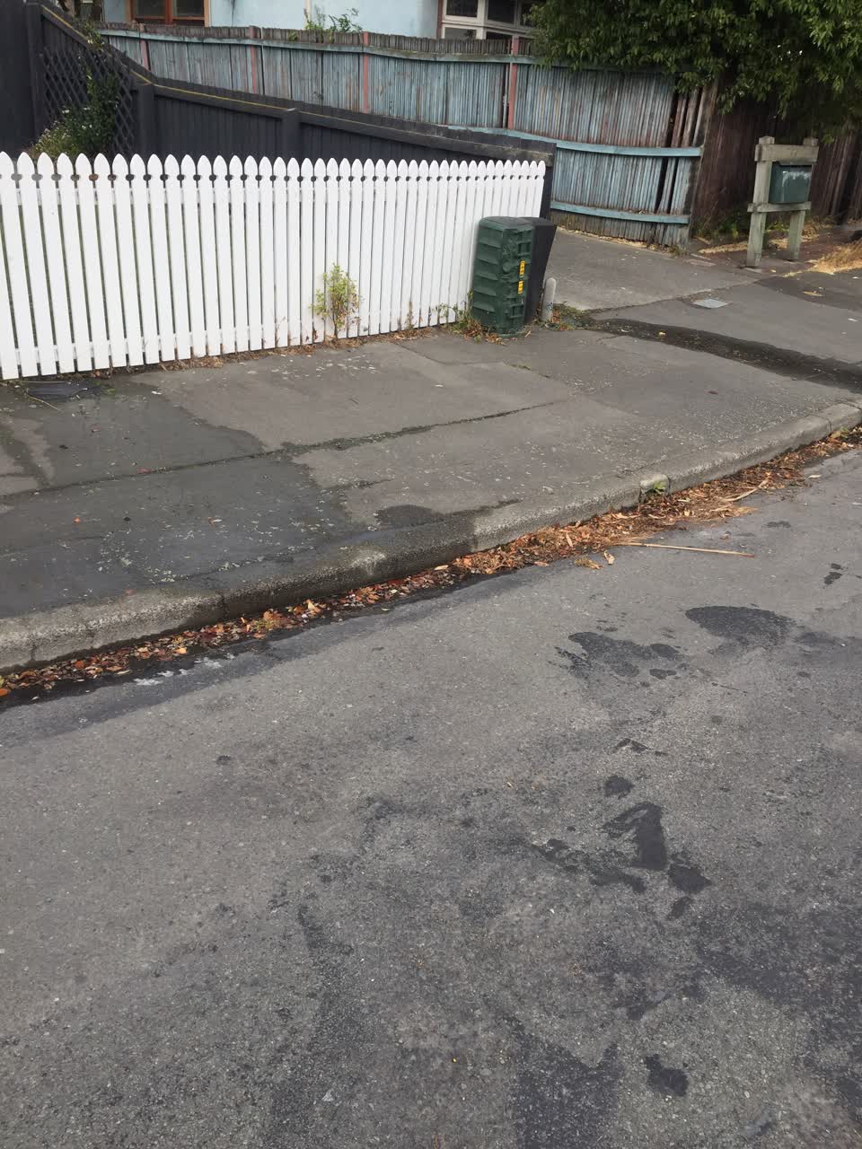 The photograph attached to this water leak report