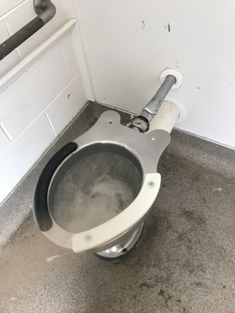 The photograph attached to this water leak report