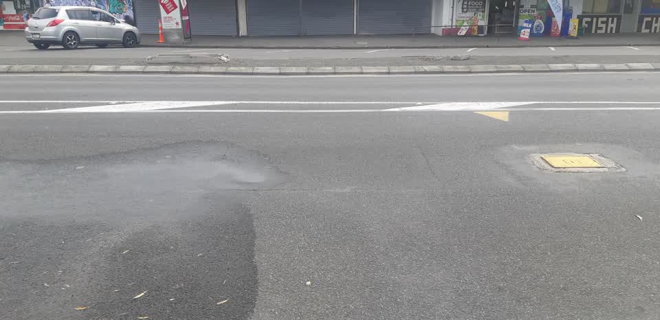 The photograph attached to this water leak report