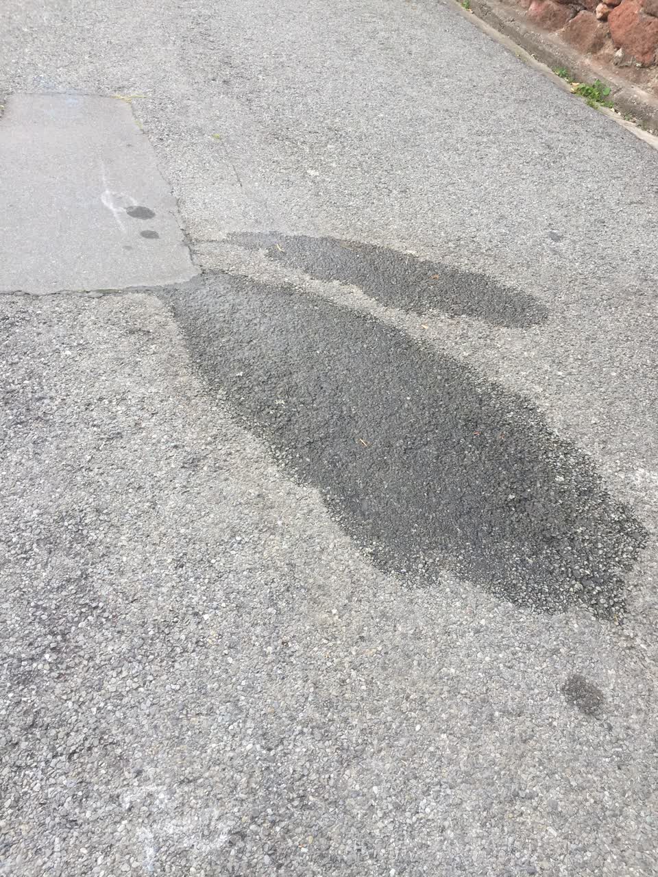 The photograph attached to this water leak report