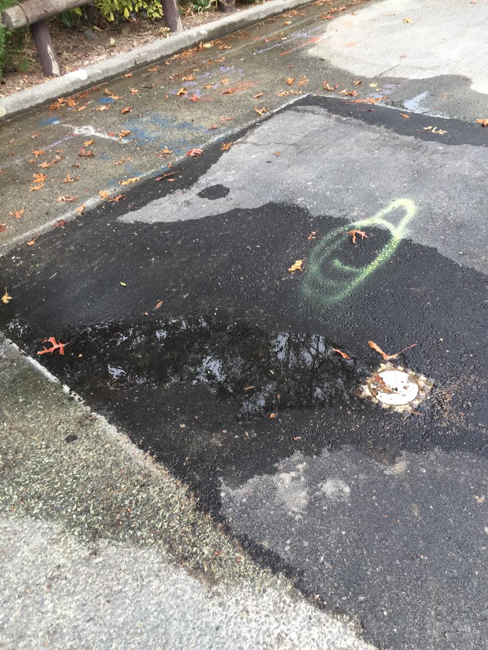 The photograph attached to this water leak report