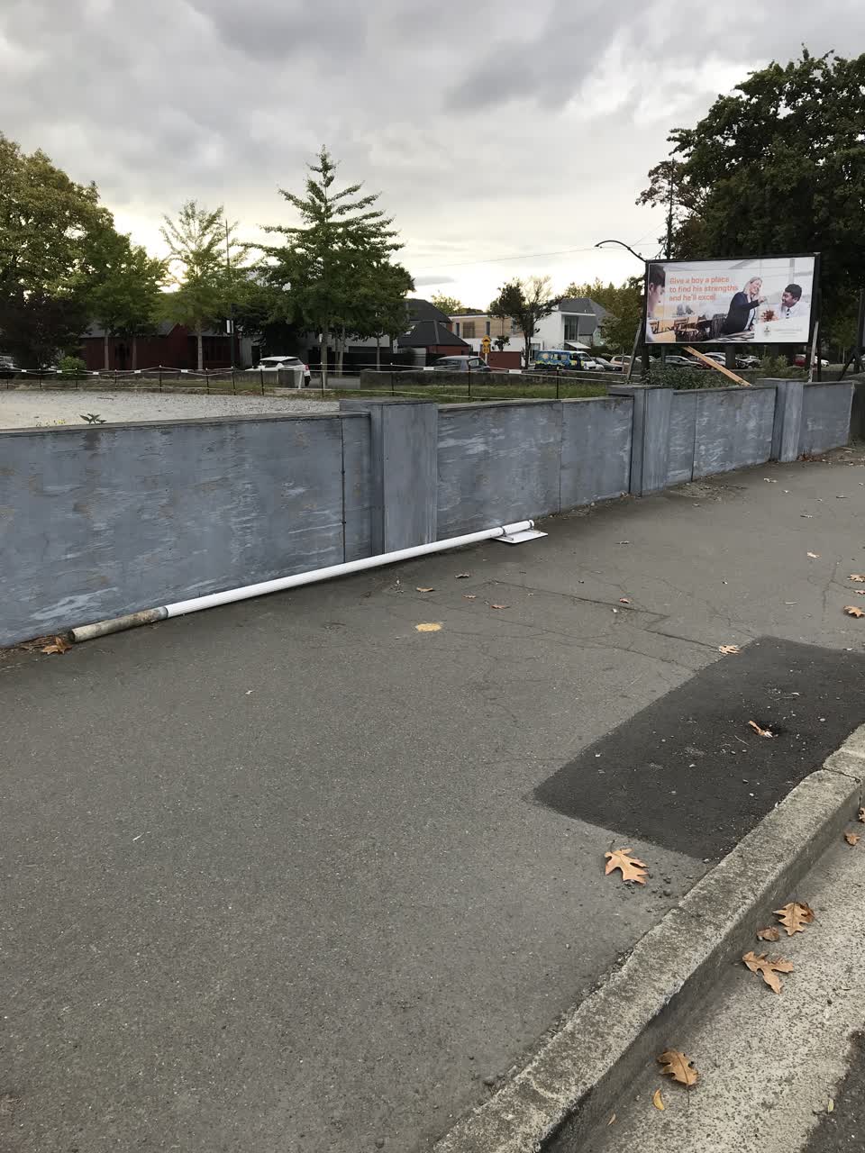 The photograph attached to this roading/streets report