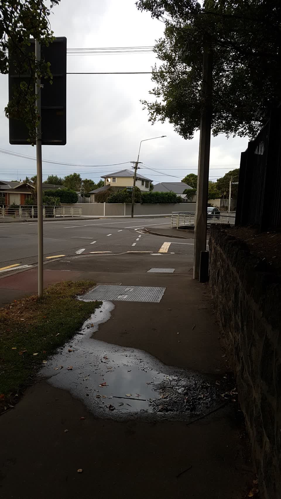 The photograph attached to this water leak report