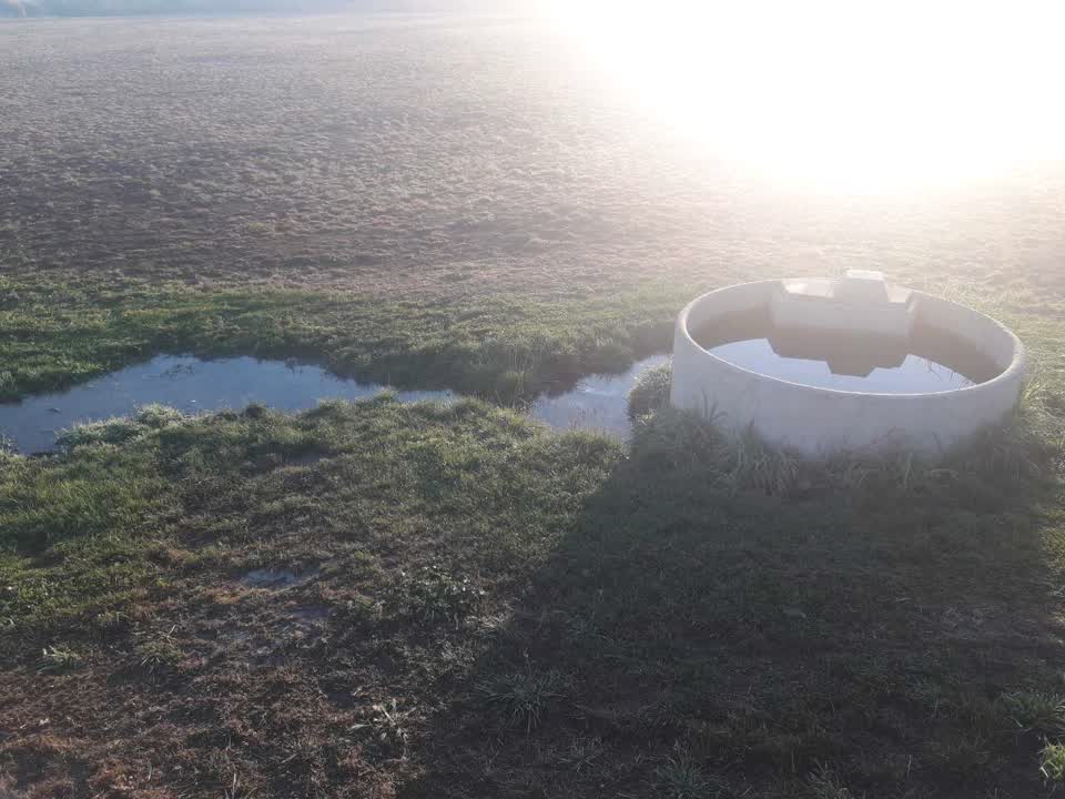 The photograph attached to this water leak report