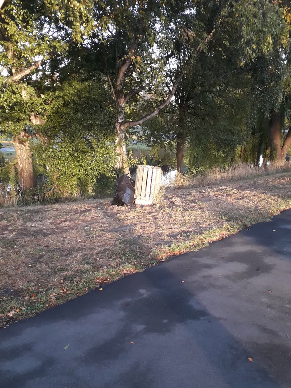 The photograph attached to this rubbish/recycling report