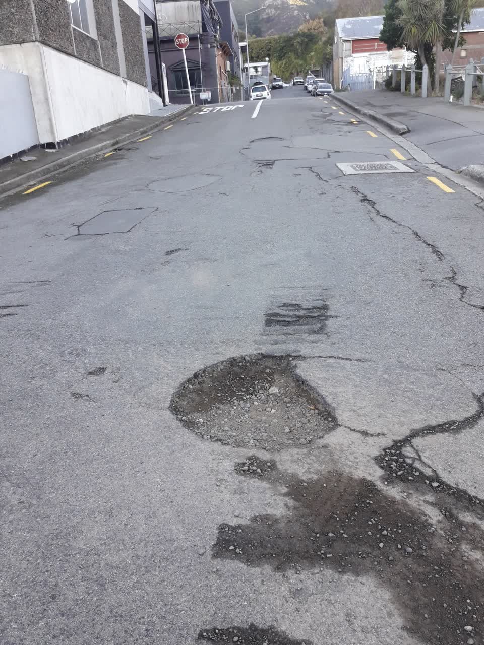 The photograph attached to this roading/streets report