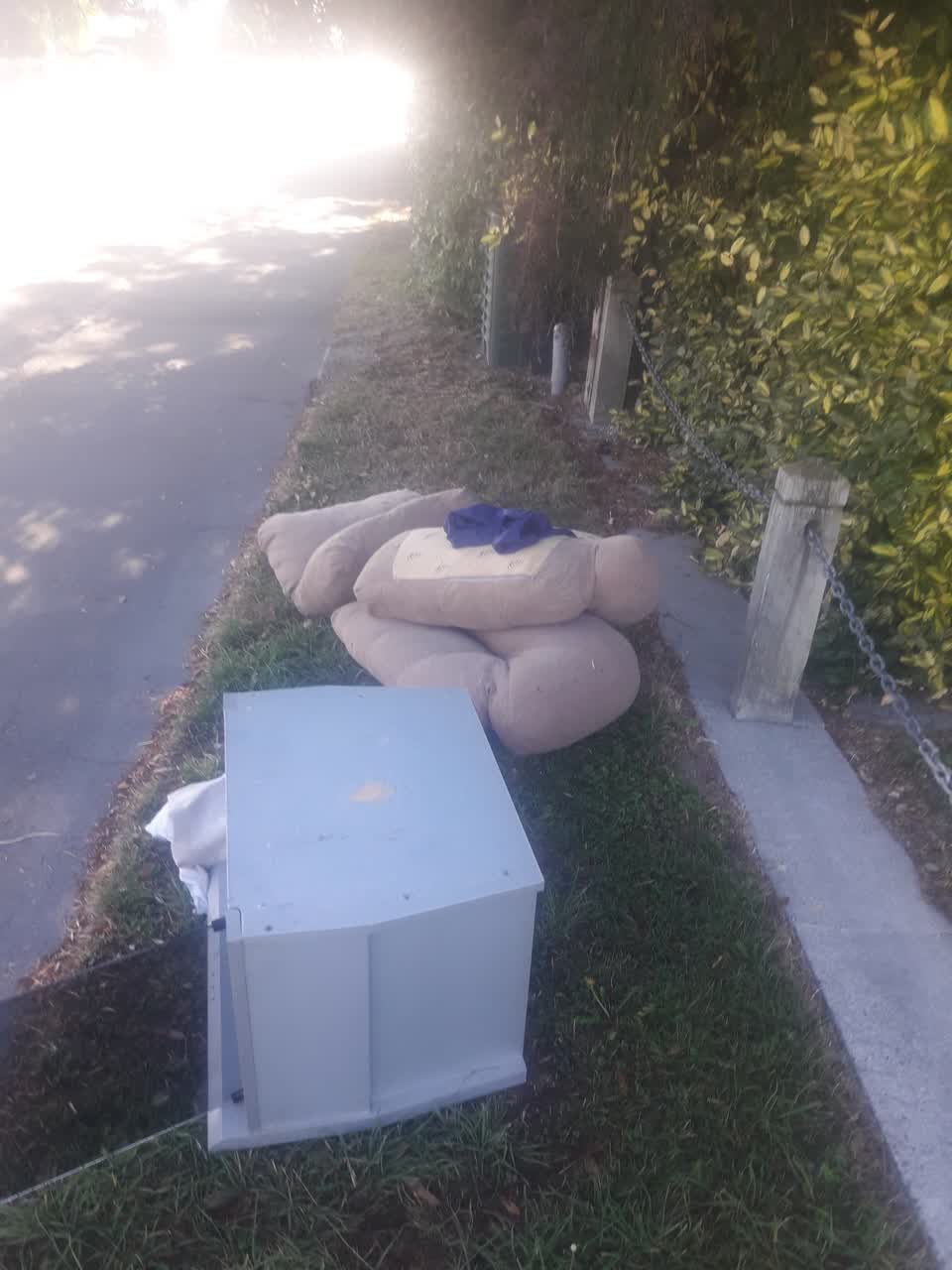 The photograph attached to this rubbish/recycling report