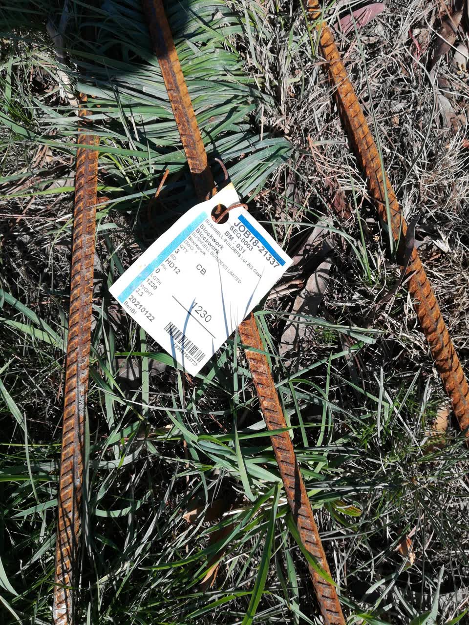 The photograph attached to this roading/streets report