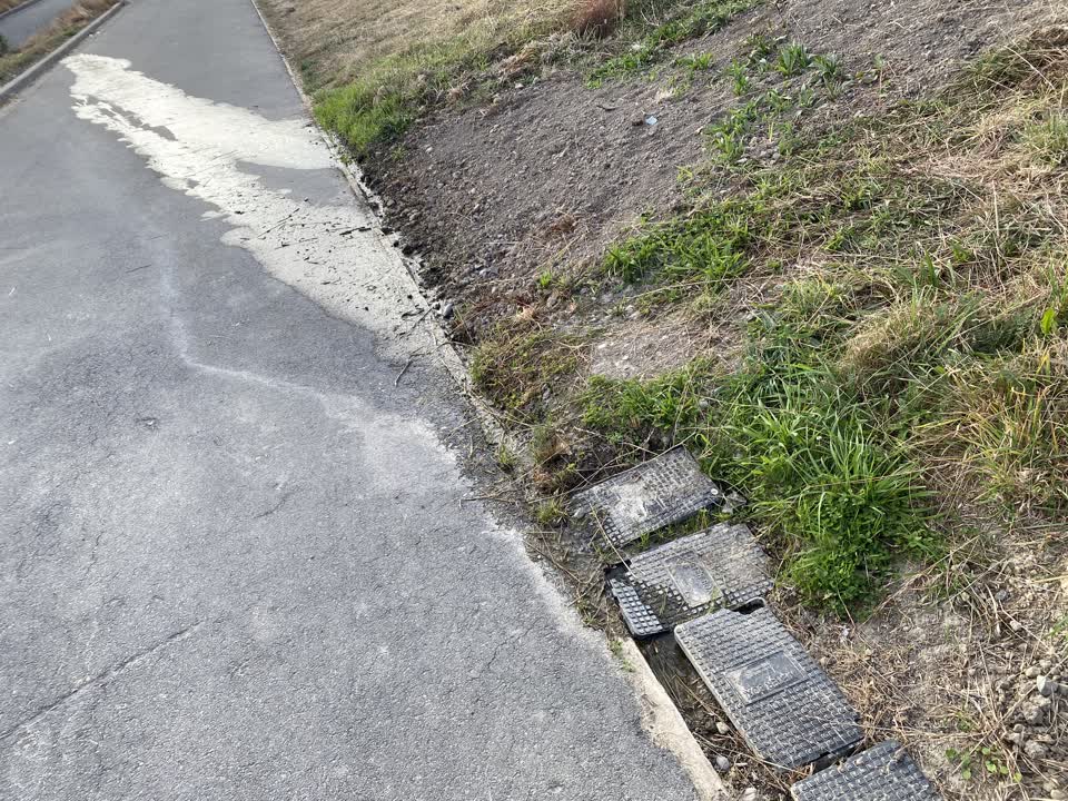 The photograph attached to this water leak report