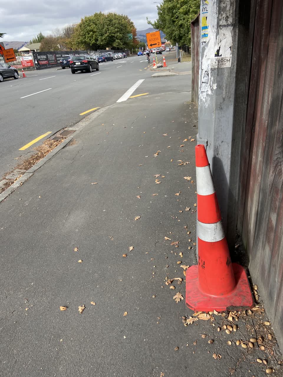 The photograph attached to this roading/streets report