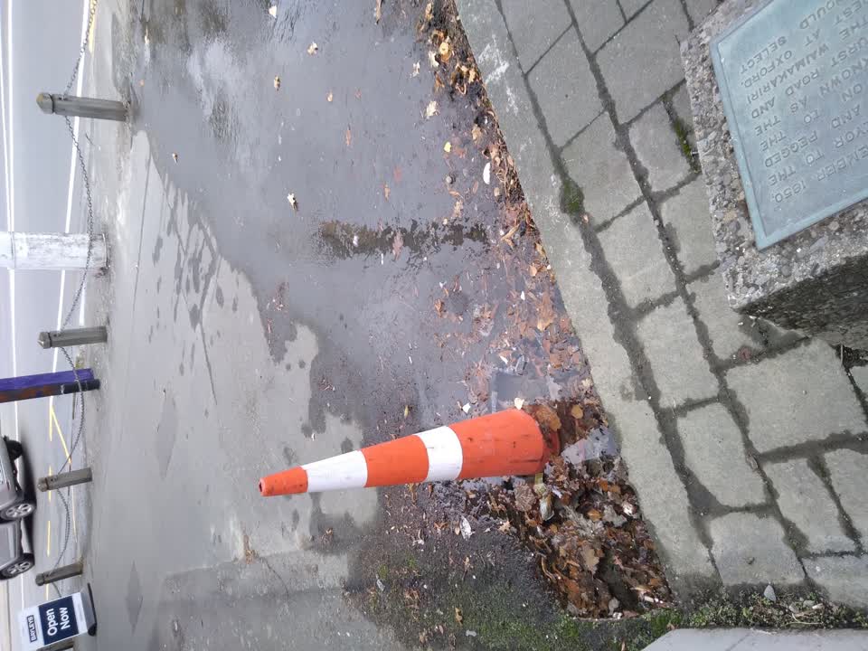 The photograph attached to this water leak report