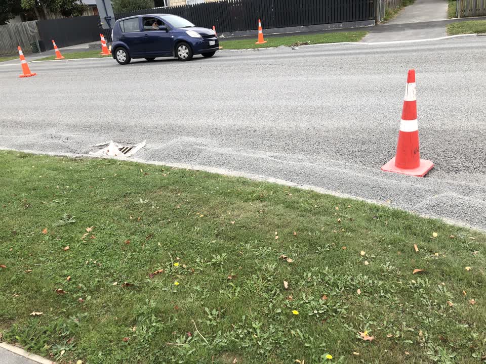 The photograph attached to this roading/streets report