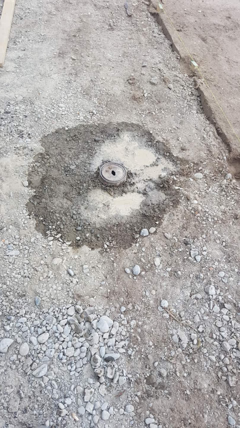 The photograph attached to this water leak report