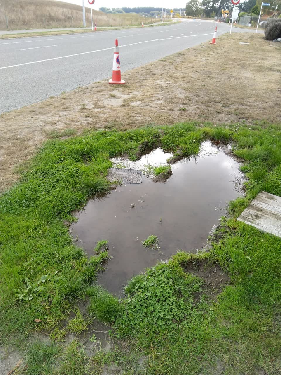 The photograph attached to this flooding report