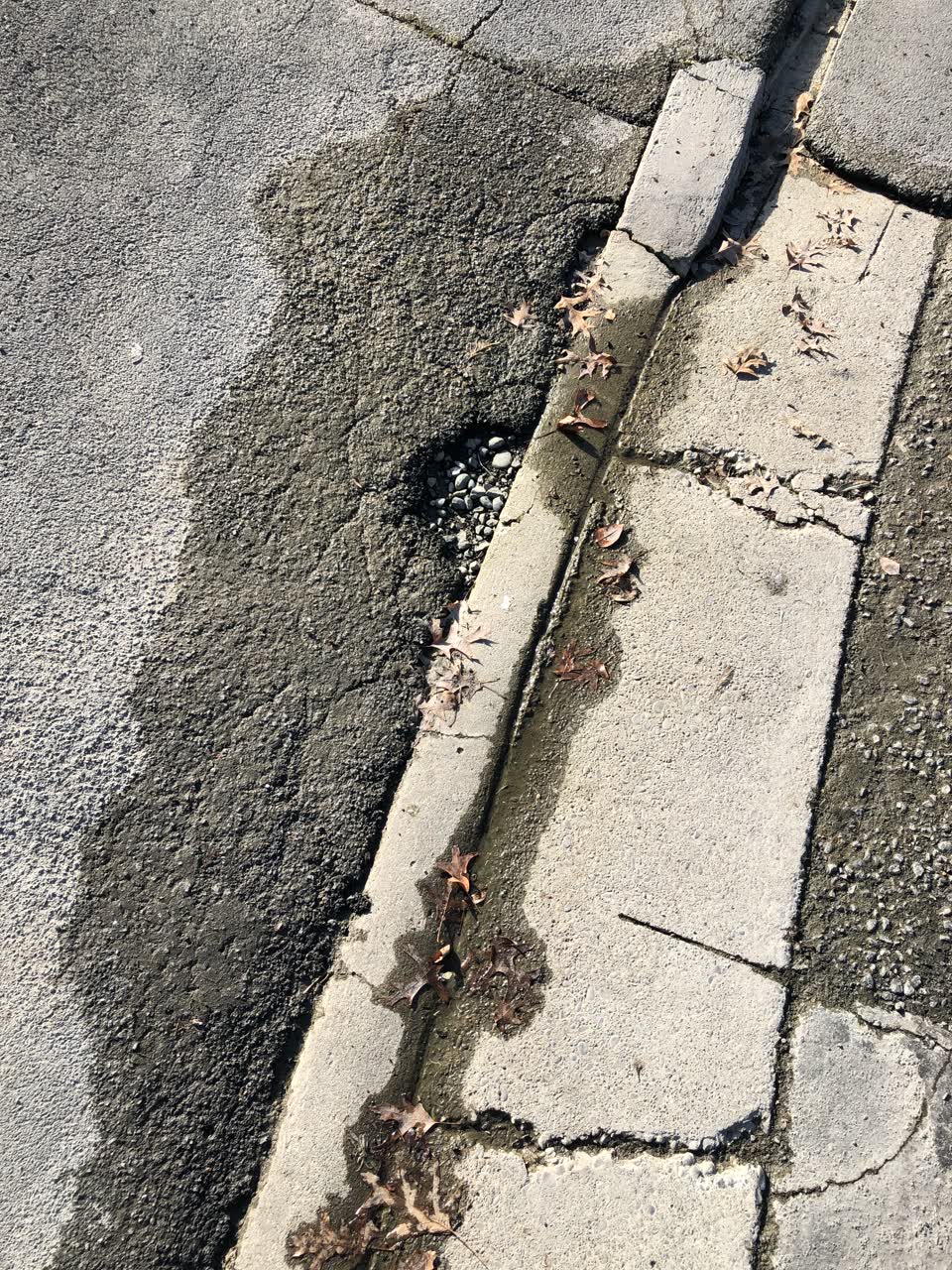 The photograph attached to this roading/streets report