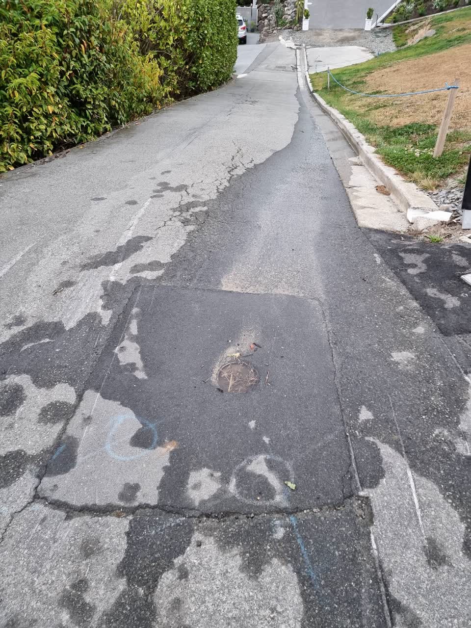 The photograph attached to this water leak report