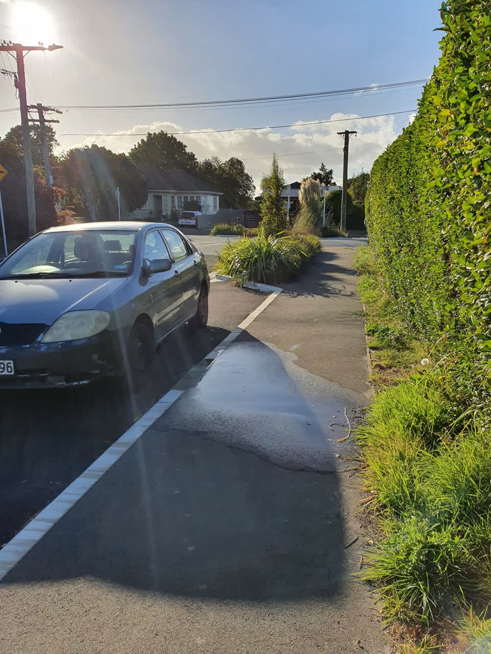 The photograph attached to this water leak report